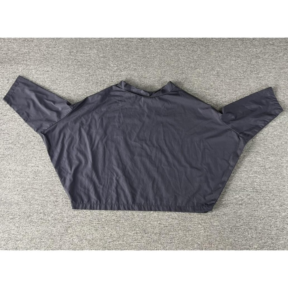 Gallego Desportes Blouse Womens One Size Black Dolman Mock Neck Top 3/4 Sleeve